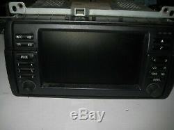 02 03 04 05 06 BMW e46 3-series Widescreen GPS NAVI Tape Radio MFD Display OEM