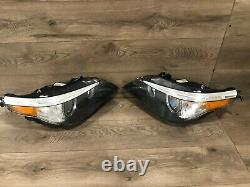 04 2007 Bmw E60 530i 545i Left & Right Xenon Headlight Adaptive Dynamic Set Oem