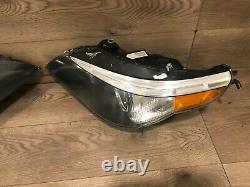 04 2007 Bmw E60 530i 545i Left & Right Xenon Headlight Adaptive Dynamic Set Oem