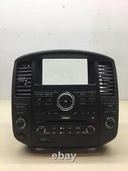 08-12 Nissan Pathfinder BOSE Radio 6 CD Player Climate Control Bezel