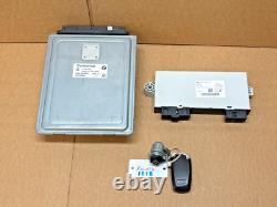 09-12 BMW 750i 750Li N63 ECU CAS4 Key Fob Engine Ignition Full Module Set OEM