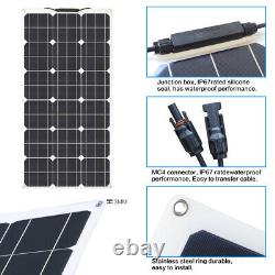 100W Mono Solar Panel Module System Off Grid 12V Controller Kits Car PV Boat RV