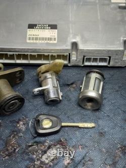2001 Jaguar X100 XK8 ECU BCM Computer Modules with Cluster & Key Lock Set OEM 89k