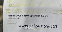 2006 Chevy Uplander 3.5 ABS Anti-Lock Brake Control Module System 05/09 15873160
