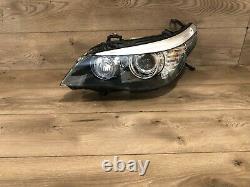 2008 2010 Bmw E60 E61 M5 535i Left Side Xenon Headlight Adaptive Bi Xenon Oem