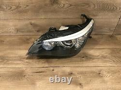 2008 2010 Bmw E60 E61 M5 535i Left Side Xenon Headlight Adaptive Bi Xenon Oem