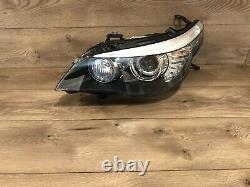 2008 2010 Bmw E60 E61 M5 535i Left Side Xenon Headlight Adaptive Bi Xenon Oem