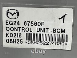 2009 Mazda Cx7 Alarm System Control Module Bcm Cbx Eg24-67560f 07 08