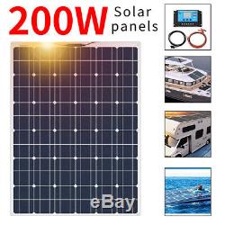 200W flexible Solar Panel system Kit Solar Module+20A controller for Boat RV Car