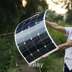200w 18v Flexible Solar Panel Kit System 2x 100w Module 20A Controller RV Car