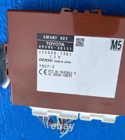 2011-2013 Toyota Highlander Smart Key Computer Control Module OEM 89990-48151