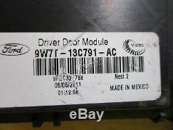 2011 Receiver Keyless Entry Driver Door Control Module LH Computer Switch