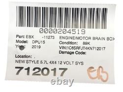 2019 Ram 1500 Oem New Style 5.7l 4x4 12 Volt System Engine Control Module Unit