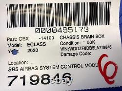 2020 Mercedes E350 Oem Air Srs Bag System Control Module 2139004325