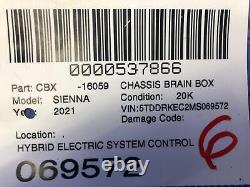 2021-2022 Toyota Sienna Oem Hybrid Electric System Control Module 89981-08011