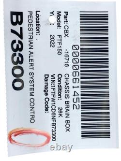 2022 Ford F150 Pedestrian Alert System Control Module Unit Mu5t-14g650-gaf Oem