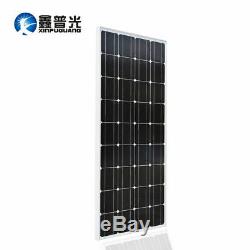 2pcs 150W Solar Panel System 300w Mono Module Micro-inverter Controller RV Roof