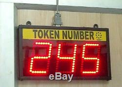 3 Digit Take A Number System, Queue Management System, 4 High Digits