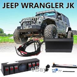 6 Rocker Switch Electronic Relay System Module Control Box Kit Fit Jeep JK JKU