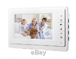 6 Unit Apartment Intercom Entry System 7'' Monitor Audio Wired Video Door Phone