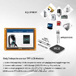 7.0 Inch HMI TFT LCD Module With Touch Screen For Control System