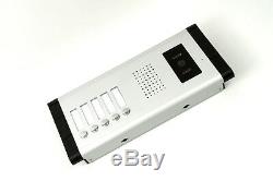 Apartment Wired Video Door Phone Audio Visual Intercom Entry System 5 Units