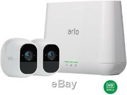 Arlo Pro 2 Security Camera System 2 Rechargeable Battery Powered Wire-Free HD