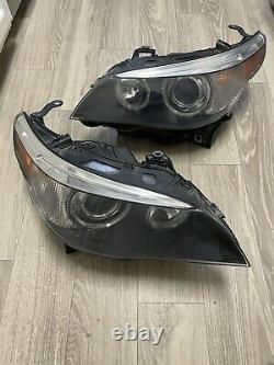 Bmw Oem E60 E61 525 530 545 550 M5 Front L And R Side Xenon Headlight 2004-2007