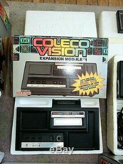 COLECOVISION Lot Console, Expansion Module #1, #2, Super Action Controller Set