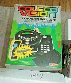 COLECOVISION Lot Console, Expansion Module #1, #2, Super Action Controller Set