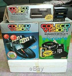 COLECOVISION Lot Console, Expansion Module #1, #2, Super Action Controller Set