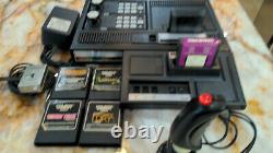 Coleco ColecoVision Console, Atari expansion module, carts Donkey Kong, controls