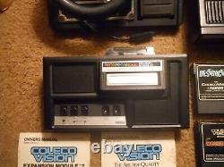 ColecoVision Expansion Module 1 & 2, Controllers, 20 Games Tested and Works