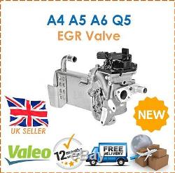 For Audi A4 A5 A6 Q5 Valeo EGR Valve With EGR Cooler + Vacuum Bypass New
