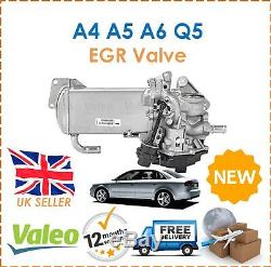For Audi A4 A5 A6 Q5 Valeo EGR Valve With EGR Cooler + Vacuum Bypass New