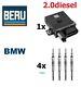 Genuine Beru Bmw 1x Glow Plug Control Unit & 4x Glow Plugs E46 E90 E60 E70 E83