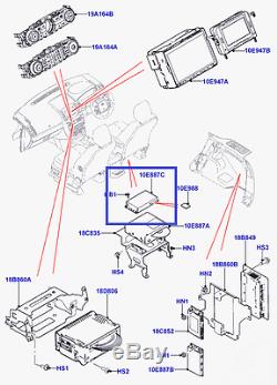 Jaguar Land Rover Navigation Computer System Control Module Box Sd Ecu Lr053667
