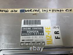 Lexus Oem Ls400 Front Engine Motor Dme Computer Ecu Ecm 4.0l V8 1uz-fe 1993-1994