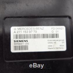 Motorsteuergerät Mercedes SLK R171 200 Kompressor A2711539779 ECU