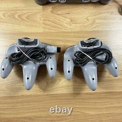 N64 Nintendo 64 Console With Expansion Pack 2 Controllers, RF Modulator Tested