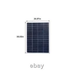NewPowa High Quality 2pcs 100W 12V Poly Solar Panel 200 Watts Module With 3FT Wire