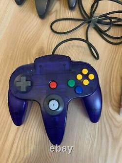 Nintendo 64 Konsole mit RGB Mod und Everdrive Modul und 5x Controller nus-001
