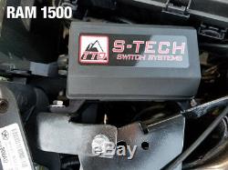 S-Tech 6 Switch System with Relay Center Blue Dual LED 2013-2018 Ram Truck