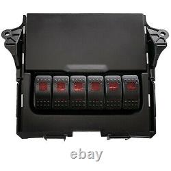 S-Tech 6 Switch System with Relay Center Red Dual LED For 2010-2013 Toyota 4Runner