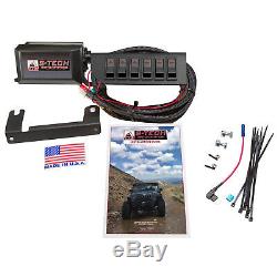 S-Tech 6 Switch System with Relay Center Red Kit for 2018 Jeep Wrangler JL