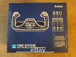 Saitek Yoke System & 3 Lever Quadrant Module #PZ44 NIB, Box opened