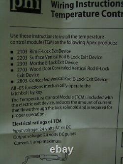 Stanley PHI Precision Hardware Lock System TCM Temperature Control Module NOS