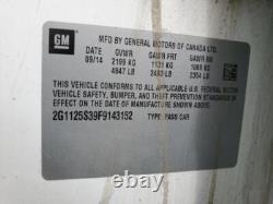 Used Blind Spot Detection System Warning Control Module fits 2015 Chevrolet Imp