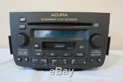 01 02 03 04 Acura MDX Audio CD Radio Cassette Disc 6 Changer Lecteur Bose Oem