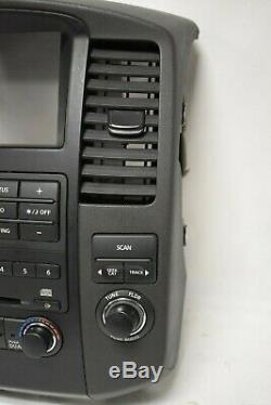 08-12 Nissan Pathfinder Bose Radio Player 6 CD Bezel Climate Control H154